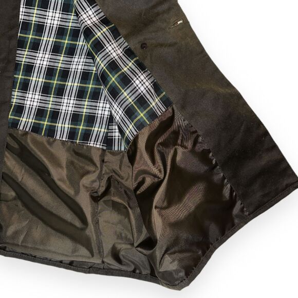 Barbour Icons Haydon Waxed Double-Breasted Coat Jacket NWT Mens Medium Olive D/C - Picture 7 of 16